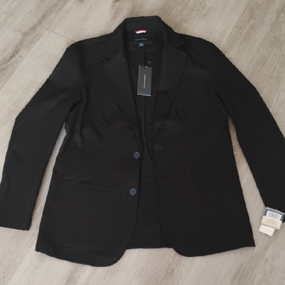 Tommy Hilfiger Slim Fit Jet Black Blazer With Pockets 🖤